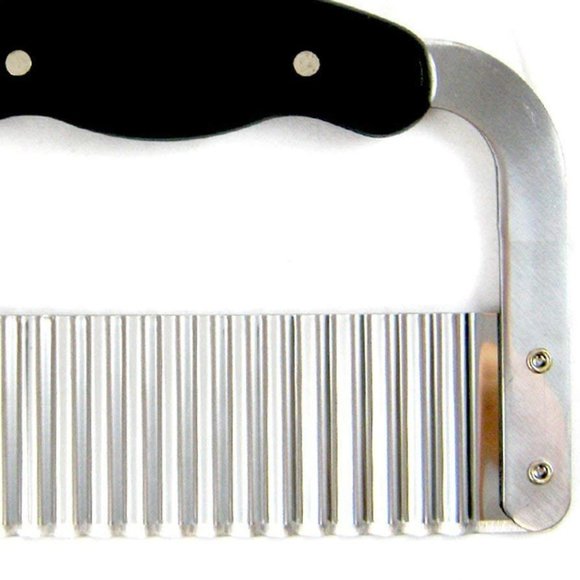 🍟 Wavy 🍟 Crinkle Cutting Tool Serrator Salad Chopping Knife and Waffle Fries - Picture 2 of 4